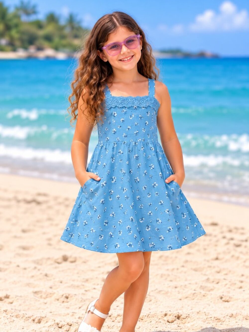 Abercrombie Sleeveless Floral Girl Dress